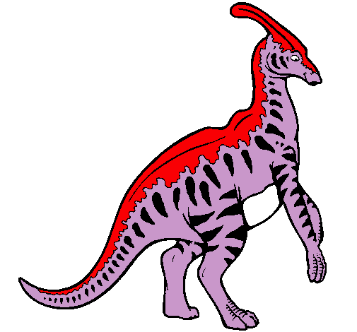 Parasaurolofus con rayas