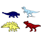 Dibujo Dinosaurios de tierra pintado por JIM