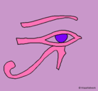Dibujo Ojo Horus pintado por selena