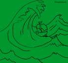 Dibujo Gran ola pintado por yarelii********divina****