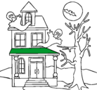 Dibujo Casa fantansma pintado por ariabnaivongutierrezju