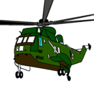 Dibujo Helicóptero al rescate pintado por ALF