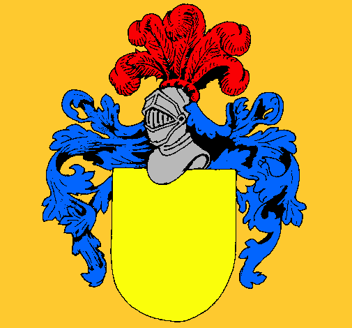 Escudo de armas y casco