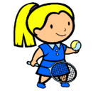 Dibujo Chica tenista pintado por PINUIN