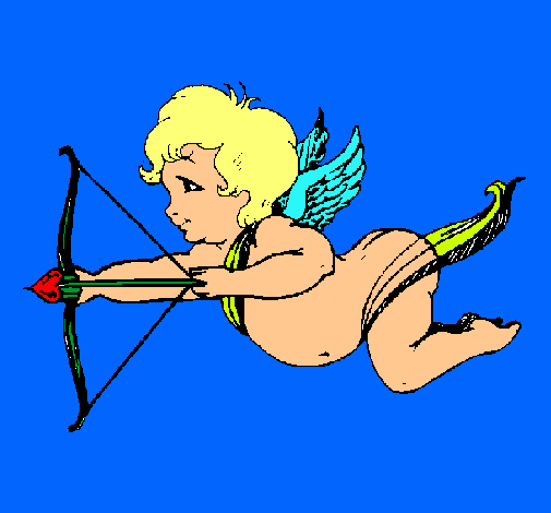 Cupido volando