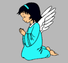 Dibujo Ángel orando pintado por Maria5