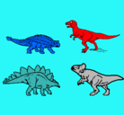 Dibujo Dinosaurios de tierra pintado por riyki