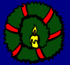 Dibujo Corona de navidad II pintado por 47nana