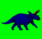 Dibujo Triceratops pintado por daniel