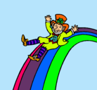 Dibujo Duende en el arco iris pintado por cesar