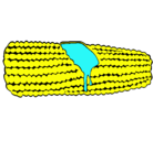Dibujo Mazorca de maíz pintado por ana06