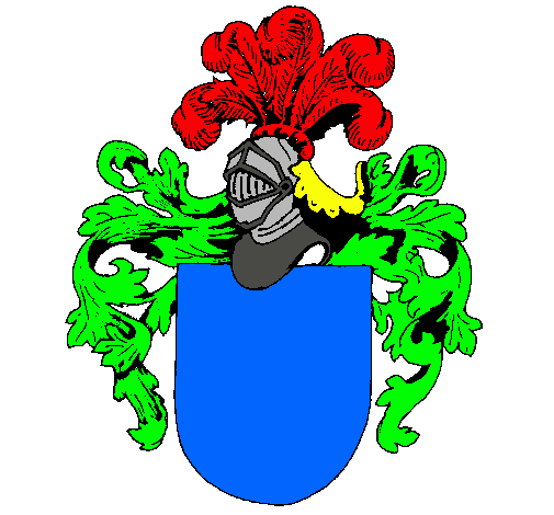 Escudo de armas y casco