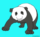 Dibujo Oso panda pintado por niko.m