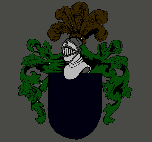 Escudo de armas y casco