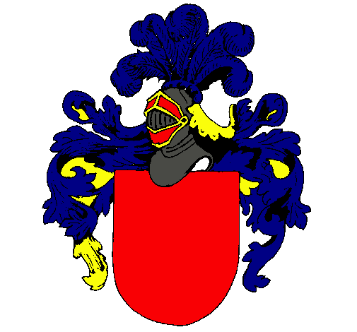 Escudo de armas y casco