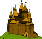 Dibujo Castillo medieval pintado por edilson