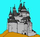 Dibujo Castillo medieval pintado por vkn