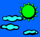 Dibujo Sol y nubes 2 pintado por jimena