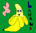 Dibujo Banana pintado por bani