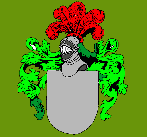 Escudo de armas y casco