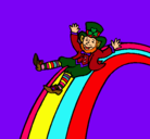 Dibujo Duende en el arco iris pintado por TETE
