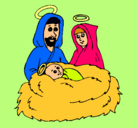 Dibujo Natividad pintado por NATALI