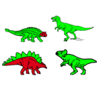 Dibujo Dinosaurios de tierra pintado por jordy
