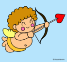 Dibujo Cupido pintado por cupido