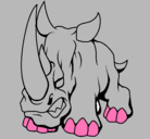 Dibujo Rinoceronte II pintado por marlon