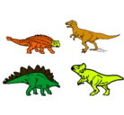 Dibujo Dinosaurios de tierra pintado por cocorojo