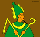 Dibujo Osiris pintado por antonio
