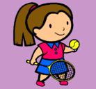 Dibujo Chica tenista pintado por susy