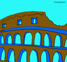 Dibujo Coliseo pintado por momo