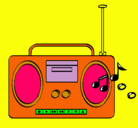 Dibujo Radio cassette 2 pintado por prisessa