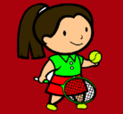Dibujo Chica tenista pintado por mireiacu