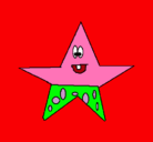 Dibujo Estrella 3 pintado por mario