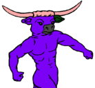 Dibujo Cabeza de búfalo pintado por juanc