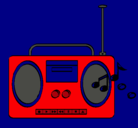 Dibujo Radio cassette 2 pintado por Itsasne