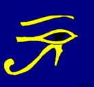 Dibujo Ojo Horus pintado por Mariam