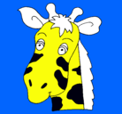 Dibujo Cara de jirafa pintado por marcus