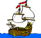 Dibujo Barco pintado por columbus1