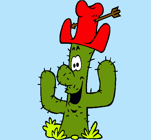 Cactus con sombrero