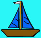 Dibujo Barco velero pintado por belero