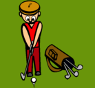 Dibujo Jugador de golf II pintado por horik-po