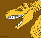 Dibujo Esqueleto tiranosaurio rex pintado por ALEXGEA