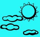 Dibujo Sol y nubes 2 pintado por ISIDORA