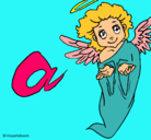 Dibujo Ángel pintado por alice