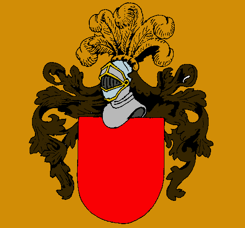 Escudo de armas y casco