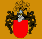 Dibujo Escudo de armas y casco pintado por estefani