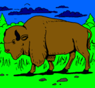Dibujo Búfalo  pintado por fernando.